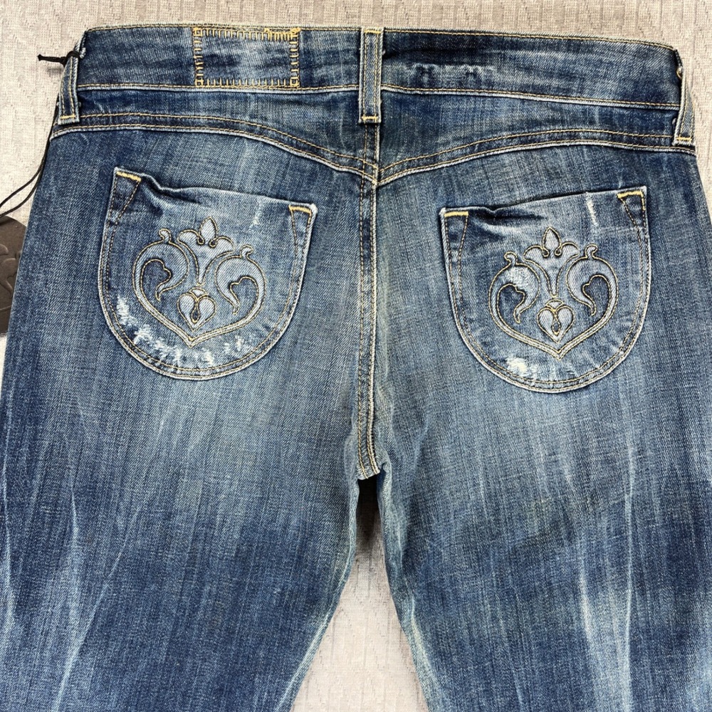 New with tags SIWY women 27/30X34 low rise Distressed whiskered Sexy Dress Jeans - Picture 13 of 16